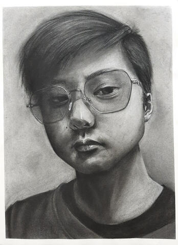 Charcoal Self Portrait