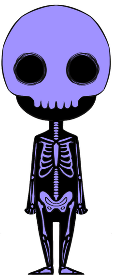 Skeleton sprite (front) [colors: Christianna Reynolds]