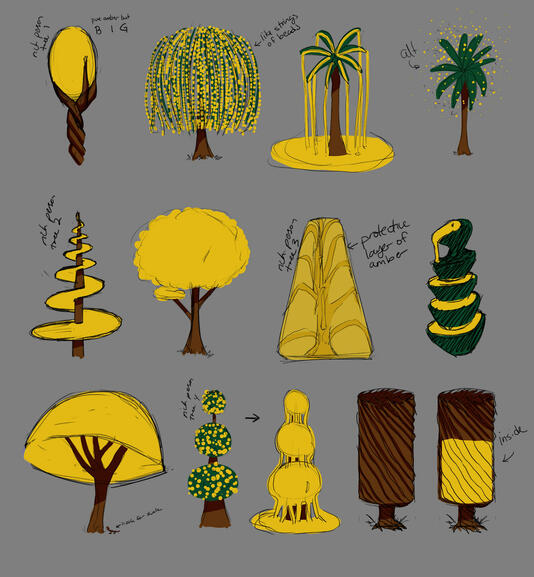 Amber Trees Concept
