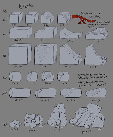 Modular Rubble Piles